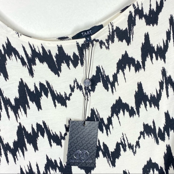 Tart Off The Shoulder Dress Cream Black Size Small - Picture 6 of 8